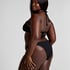 Braguita de bikini de tiro alto Cabo, Negro