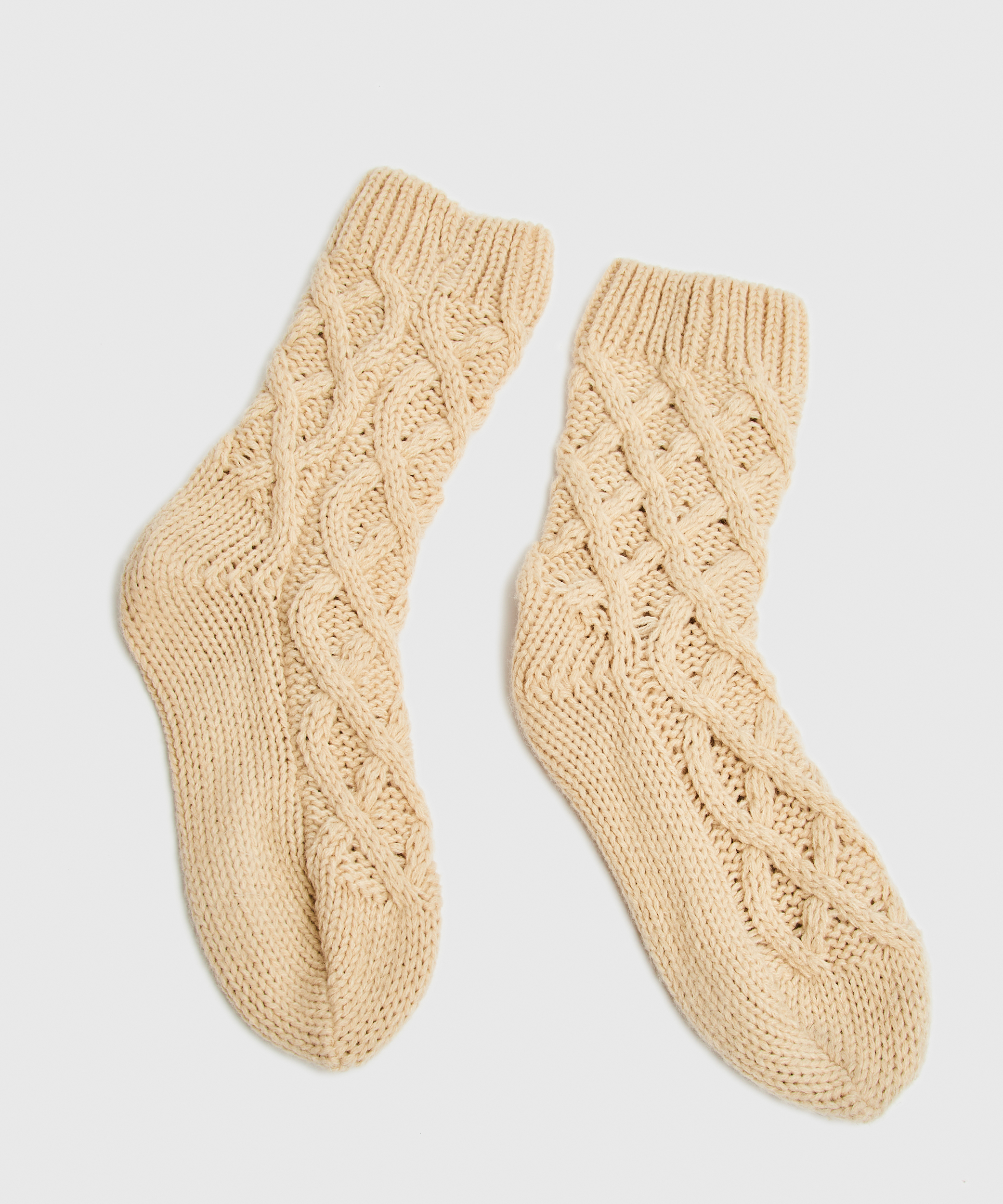 Calcetines Knit, Beige, main