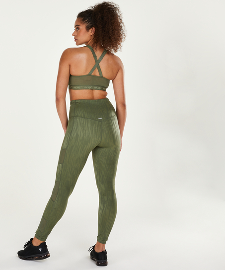 HKMX Sujetador deportivo The Pro de nivel 3, Verde