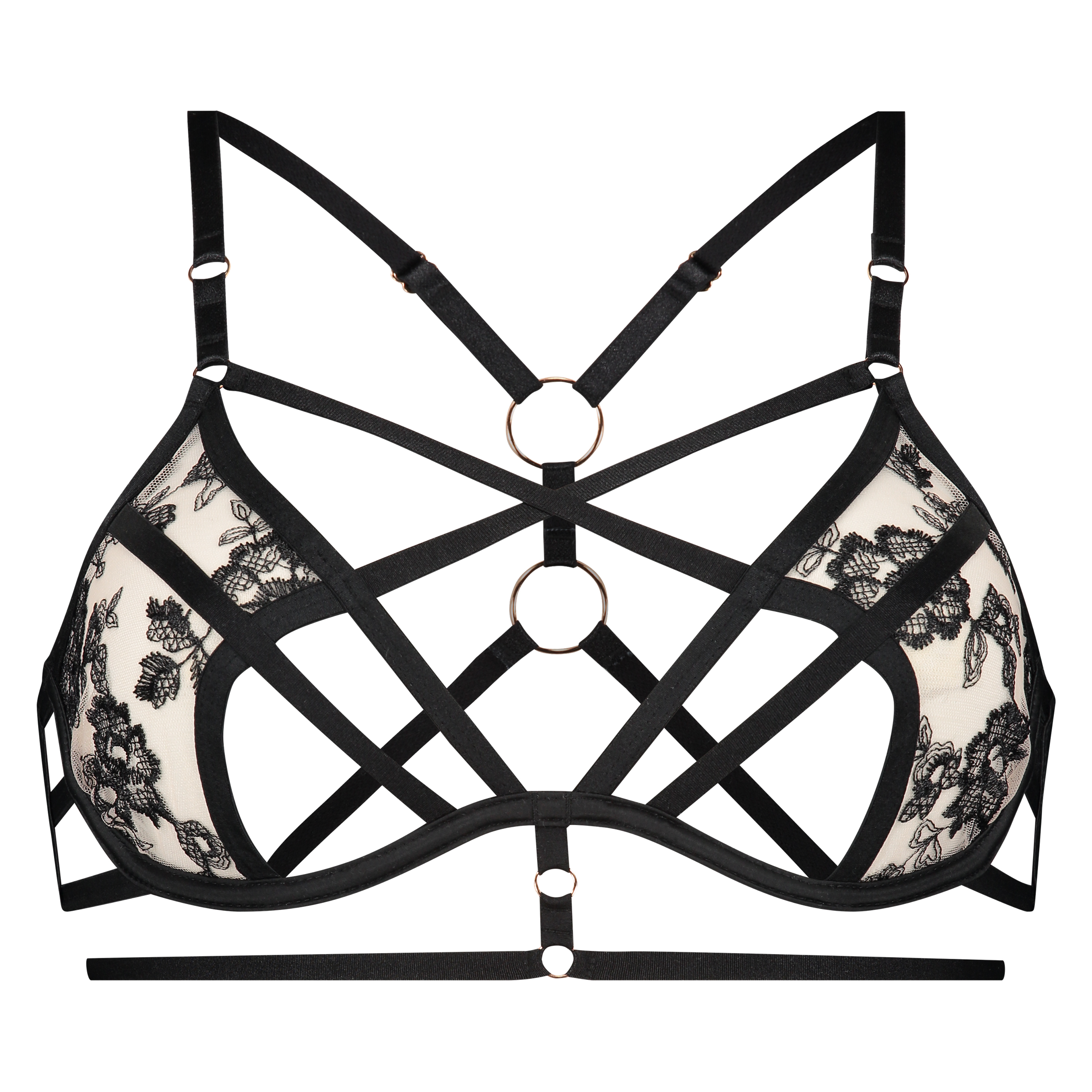 Sujetador de aros no preformado Dahlia, Negro, main