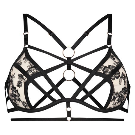 Sujetador de aros no preformado Dahlia, Negro