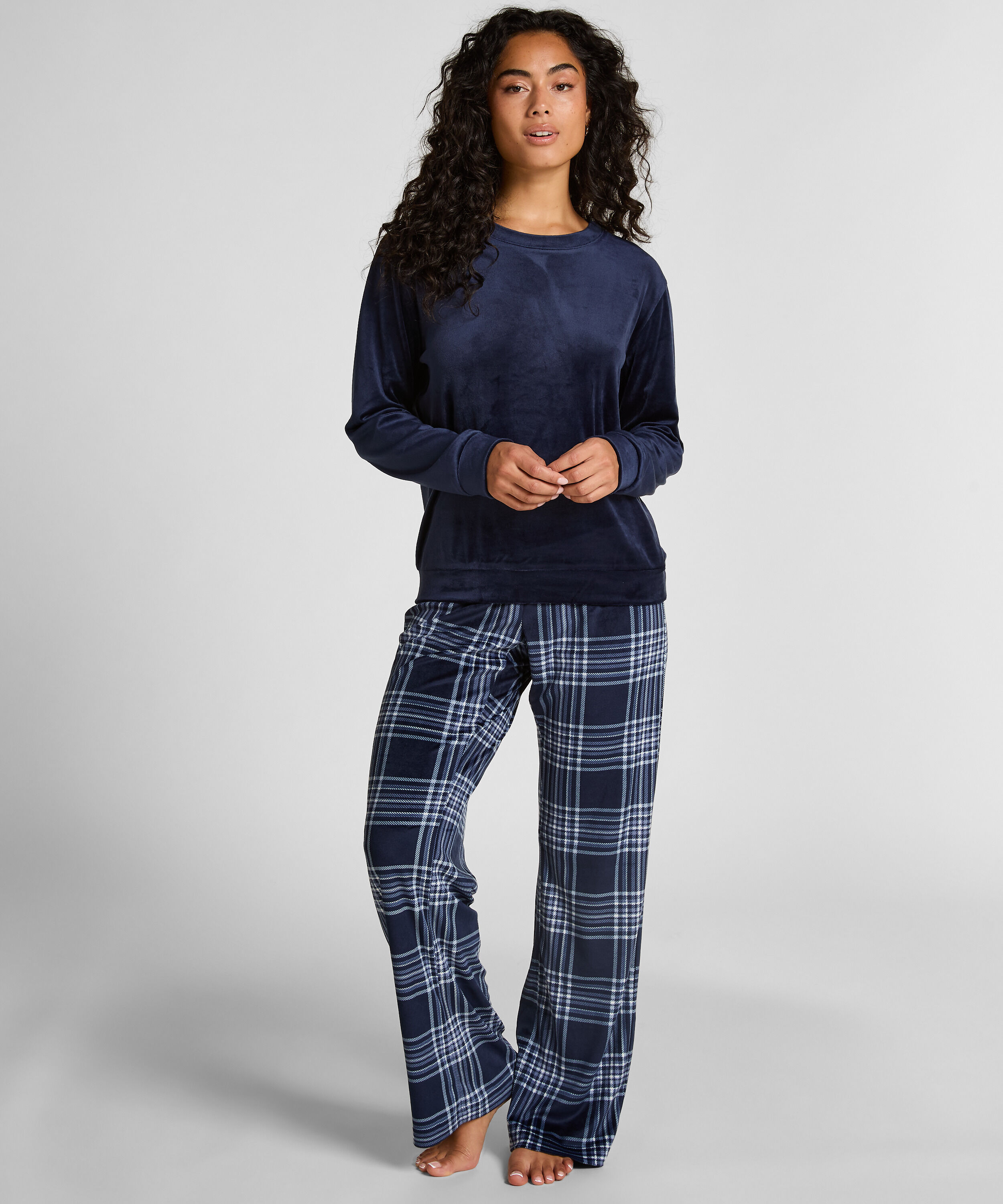 Conjunto de pijama Velours, Azul