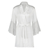 Kimono de sat&eacute;n Lily, Blanco