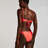 Top de bikini triangular Luxe, Rojo