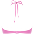 Top de bikini bandeau Scallop, Rosa