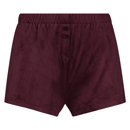 Pantal&oacute;n corto de terciopelo, Morado