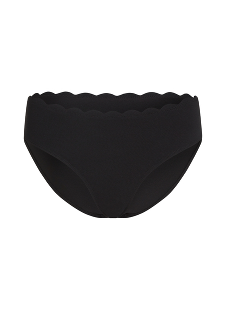 Parte de abajo de bikini Scallop Rio, Negro