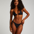 Top de bikini triangular Doha, Negro