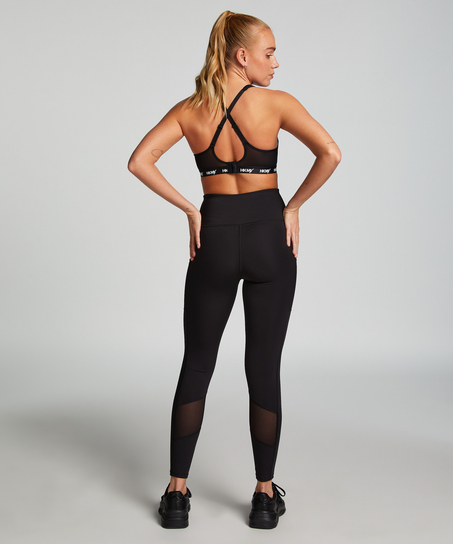 HKMX Mallas de cintura alta Oh My Squat, Negro