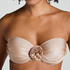 Top de bikini bandeau Lima, Beige