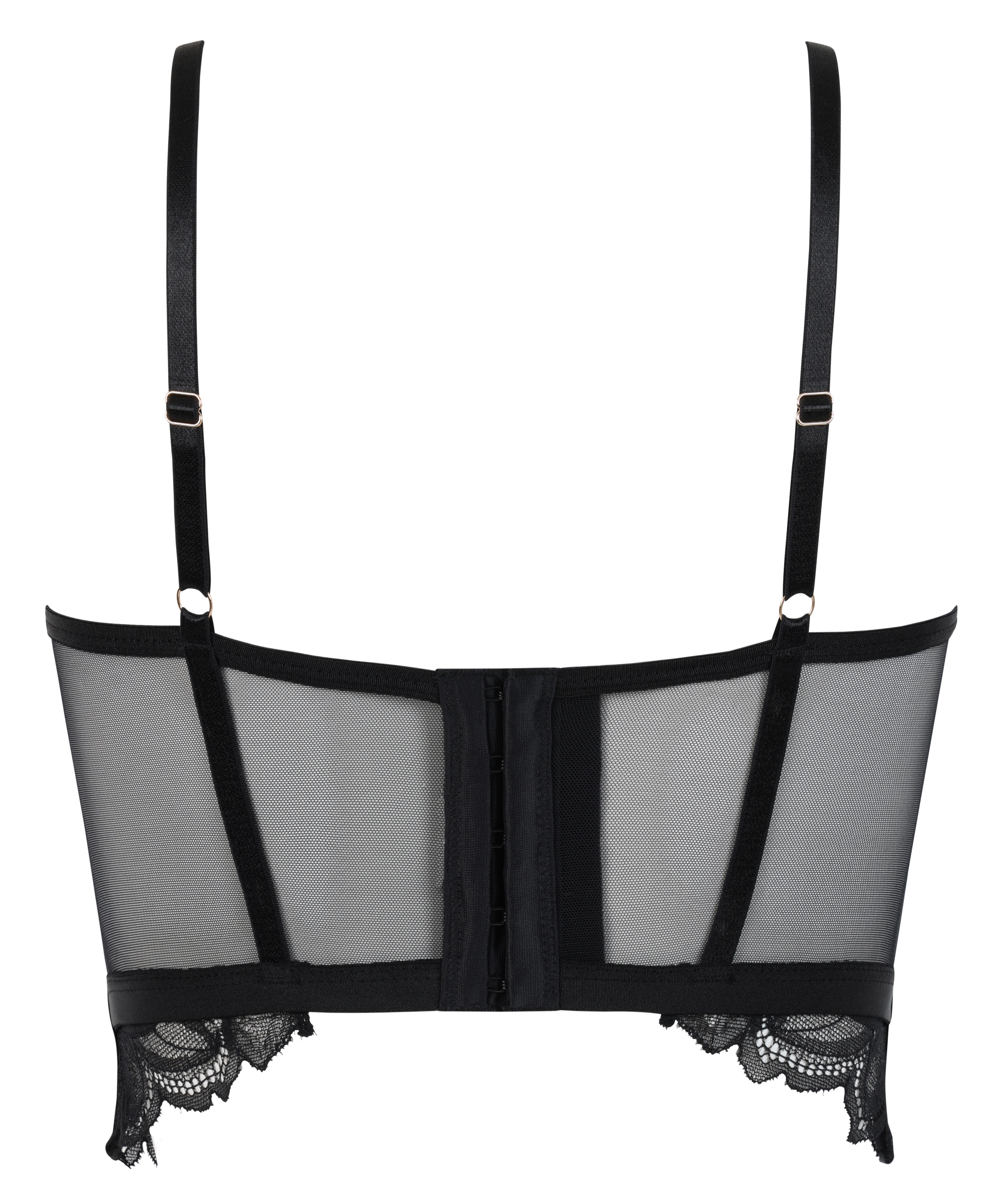 Sujetador «longline» sin aros preformado Cierra, Negro, main