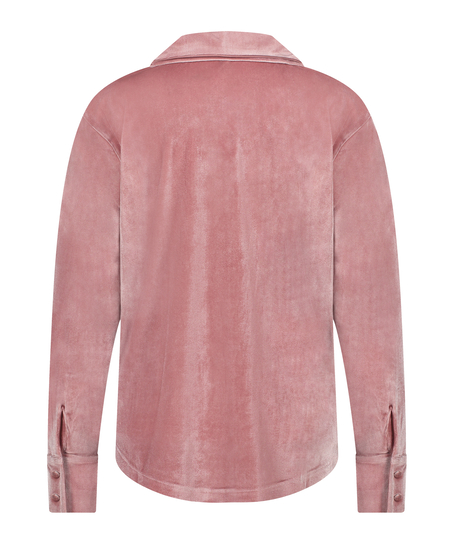 Chaqueta de terciopelo de manga larga, Morado