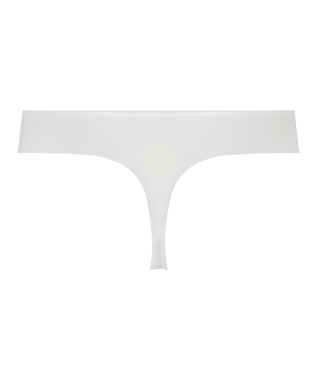 Tanga invisible Stripe mesh, Blanco