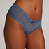 Brasile&ntilde;a en forma de V burn-out mesh, Azul
