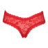 Brasile&ntilde;a en forma de V burn-out mesh, Rojo