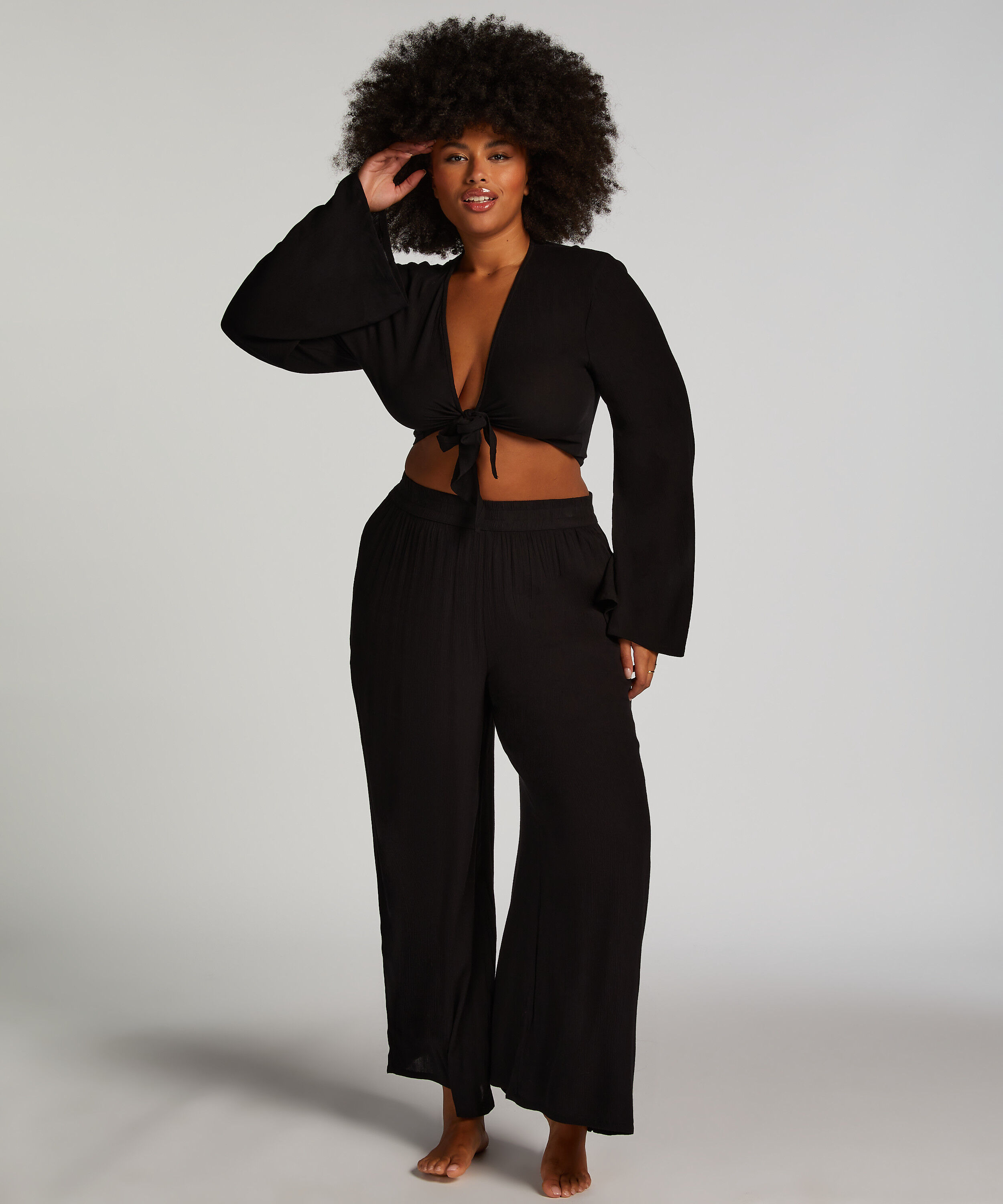 Top de manga larga Knot
