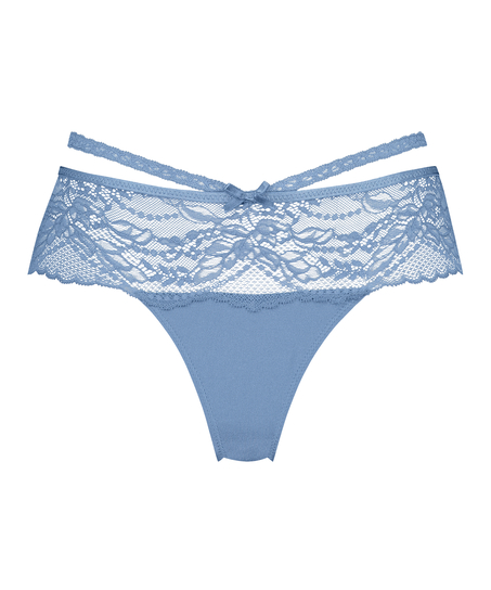 Tanga bóxer Francesca, Azul