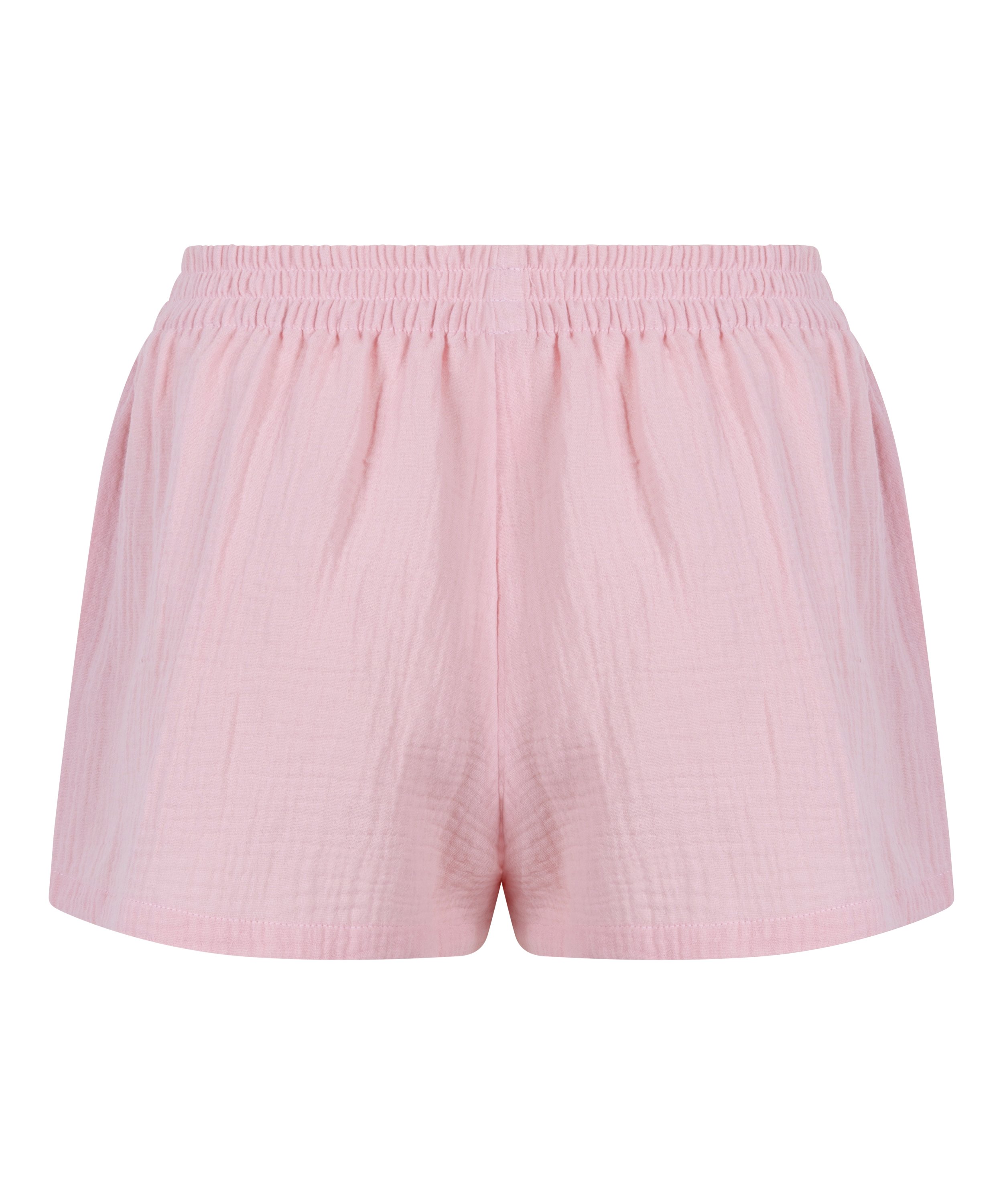 Short de muselina, Rosa, main