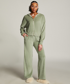 Pantalón de pijama de terciopelo, Verde