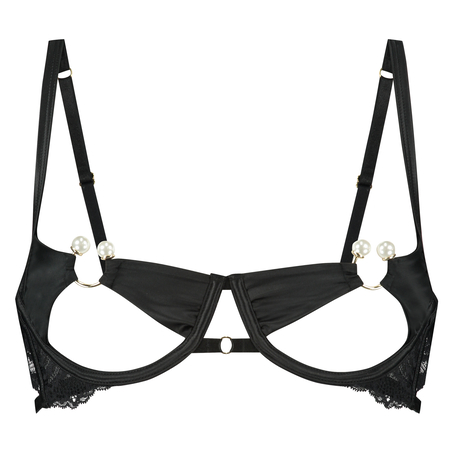 Sujetador de aros no preformado Angelica, Negro