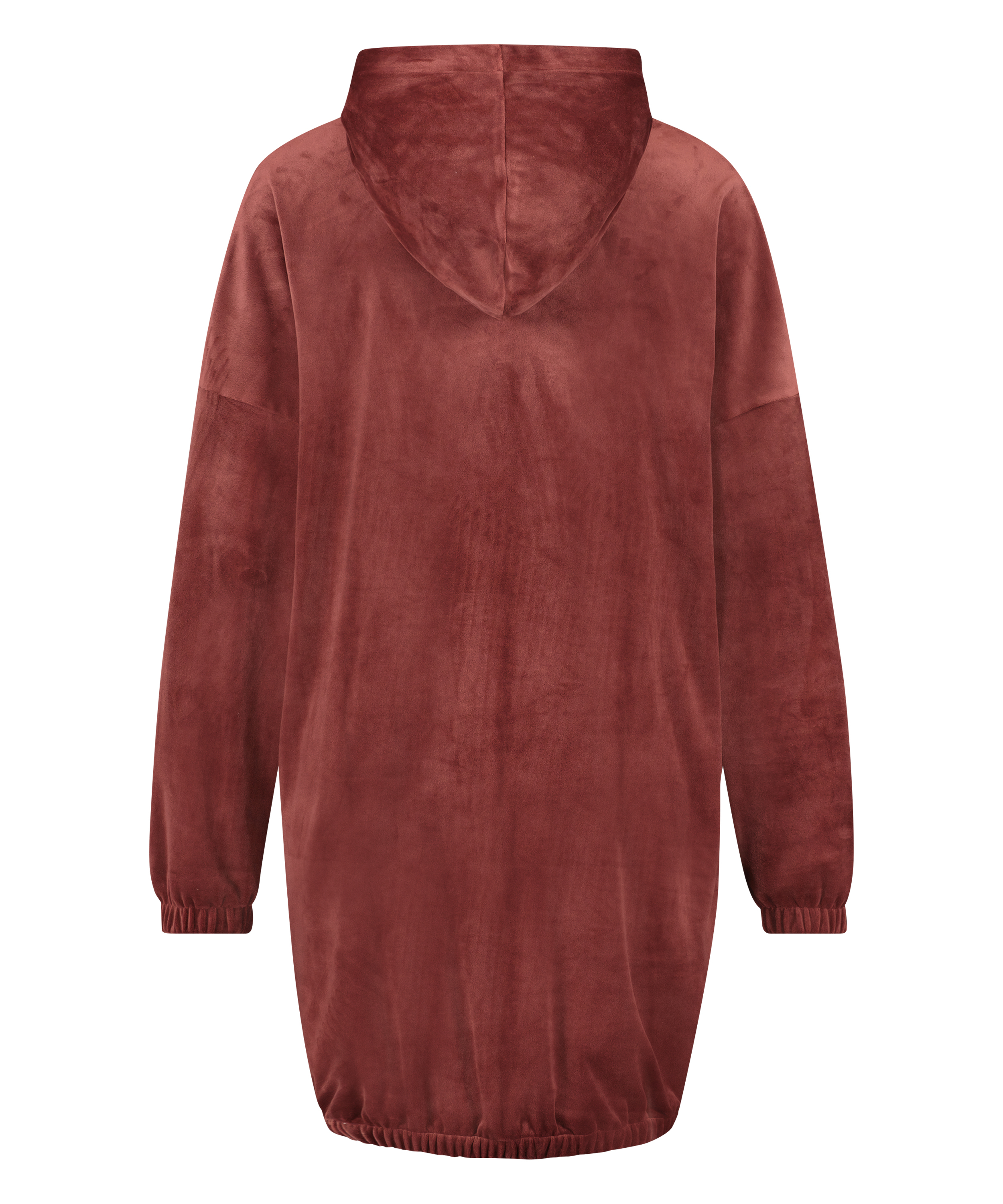 Bata de terciopelo Dress, marr&oacute;n, main