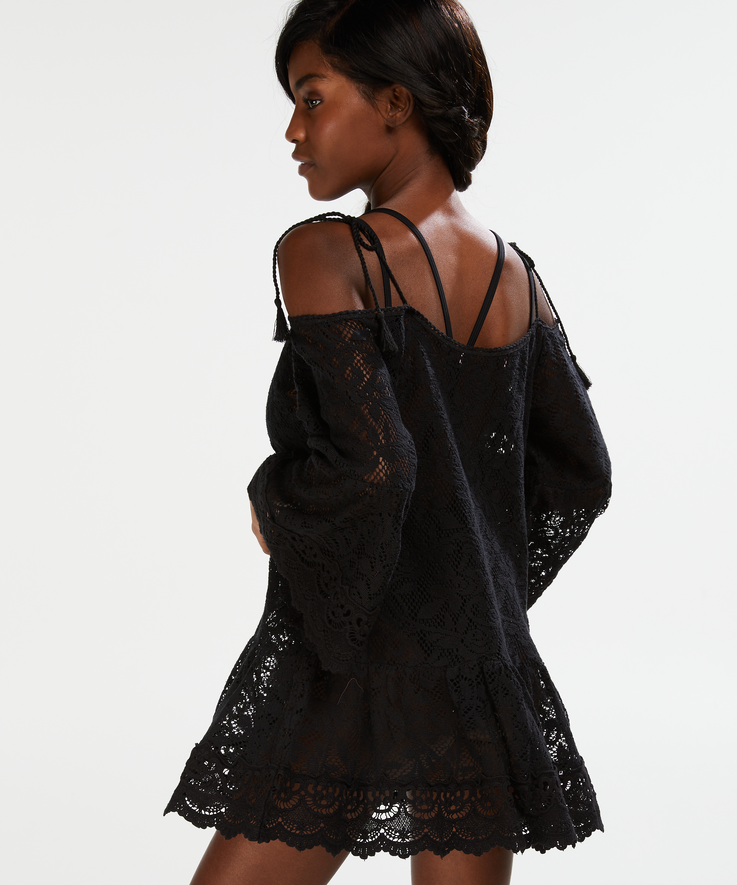 T&uacute;nica Lace, Negro, main