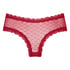 Brasile&ntilde;a en forma de V burn-out mesh, Rojo