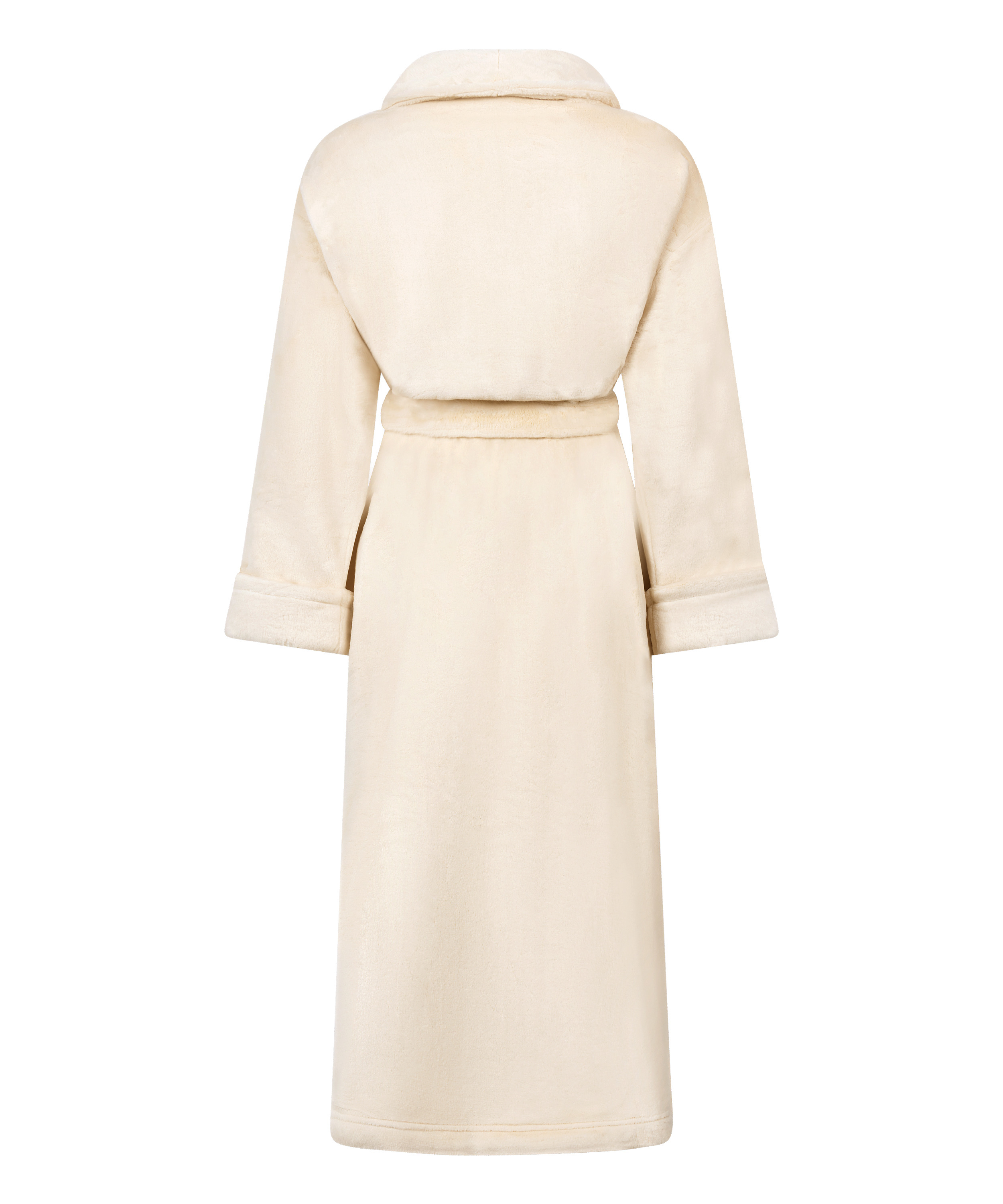 Albornoz de tejido polar suave, Blanco, main