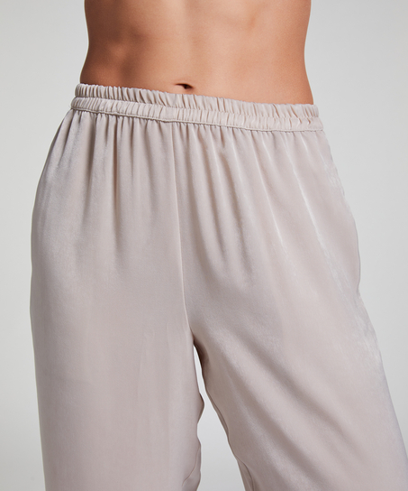 Pantal&oacute;n de sat&eacute;n, Beige