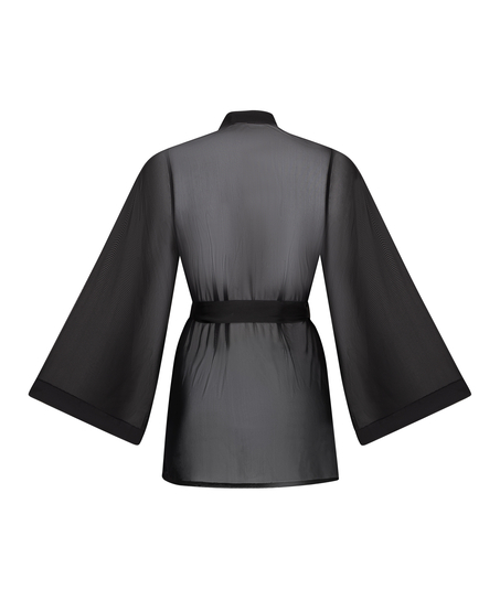 Kimono Maxime Tulle, Negro