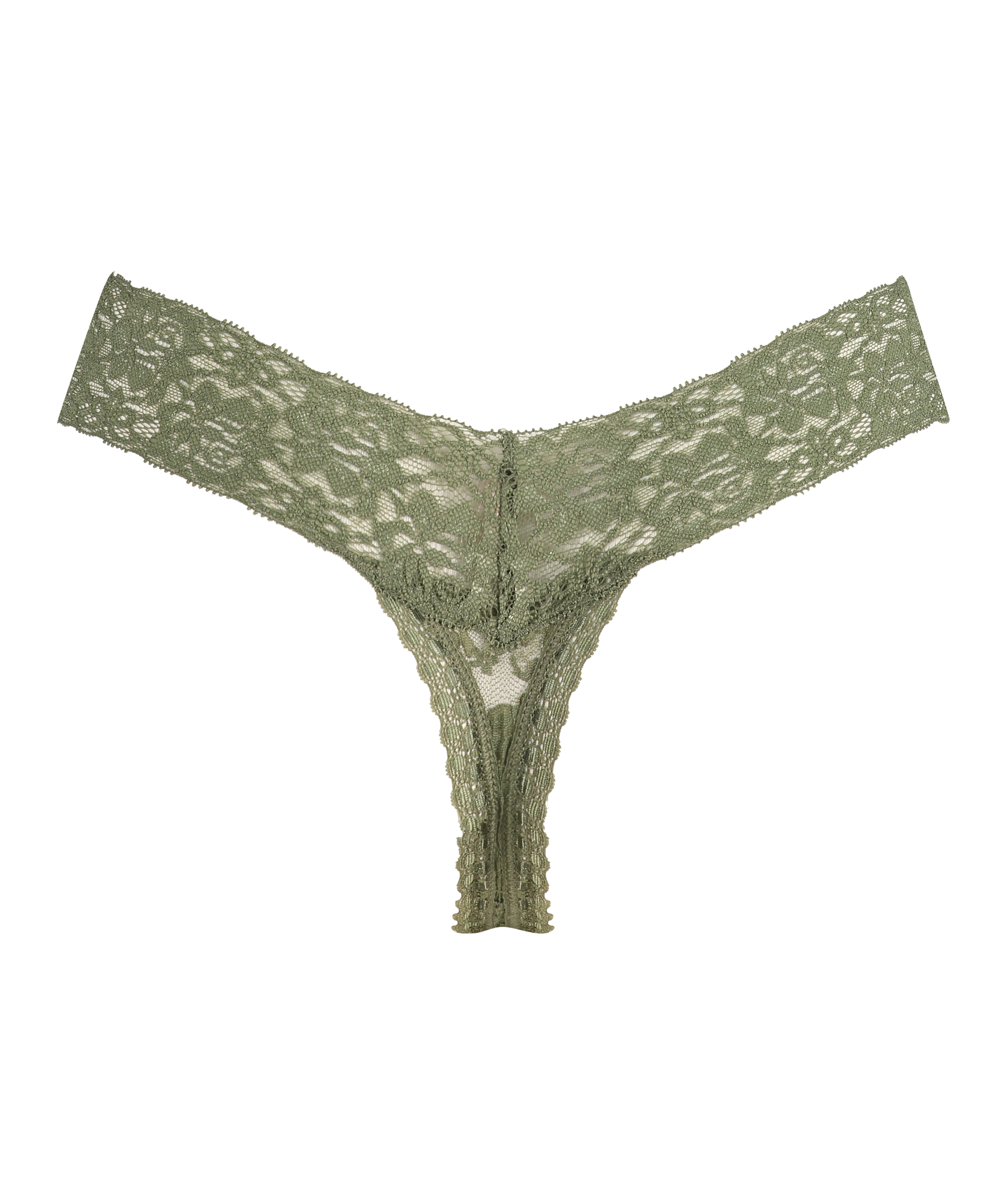 Tanga de corte ultra bajo en forma de V, Verde, main