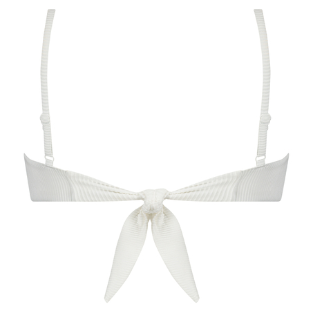 Top de bikini triangular Sacramento, Blanco