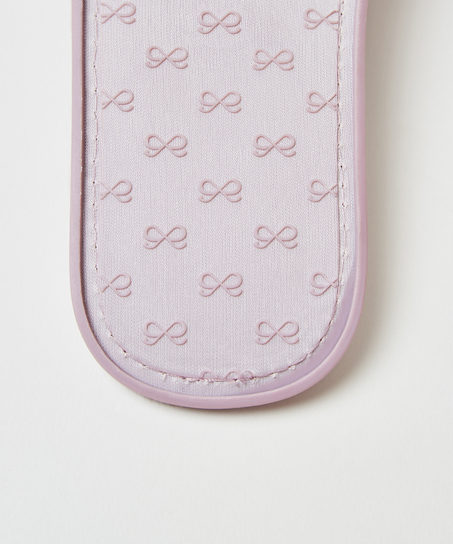 Pantuflas de terciopelo Knot, Morado