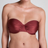 Top de bikini bandeau Dune, Rojo