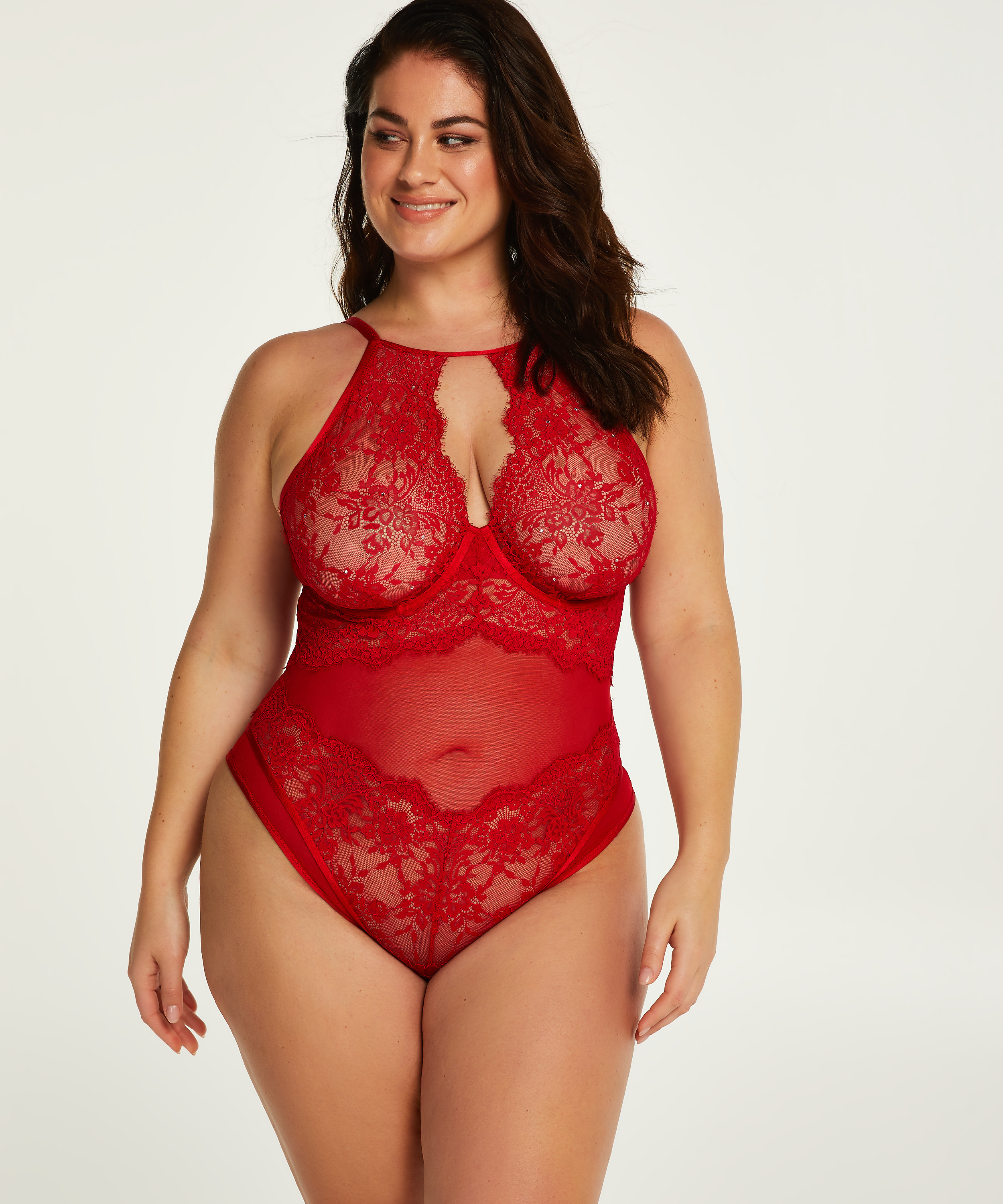 Bodi Effie Curvy, Rojo, main