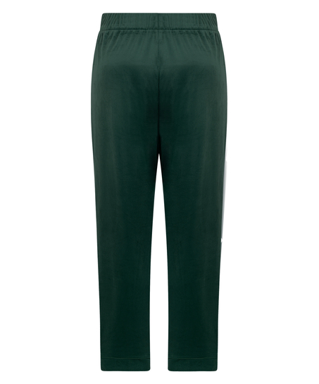 Pantal&oacute;n de pijama de terciopelo, Verde