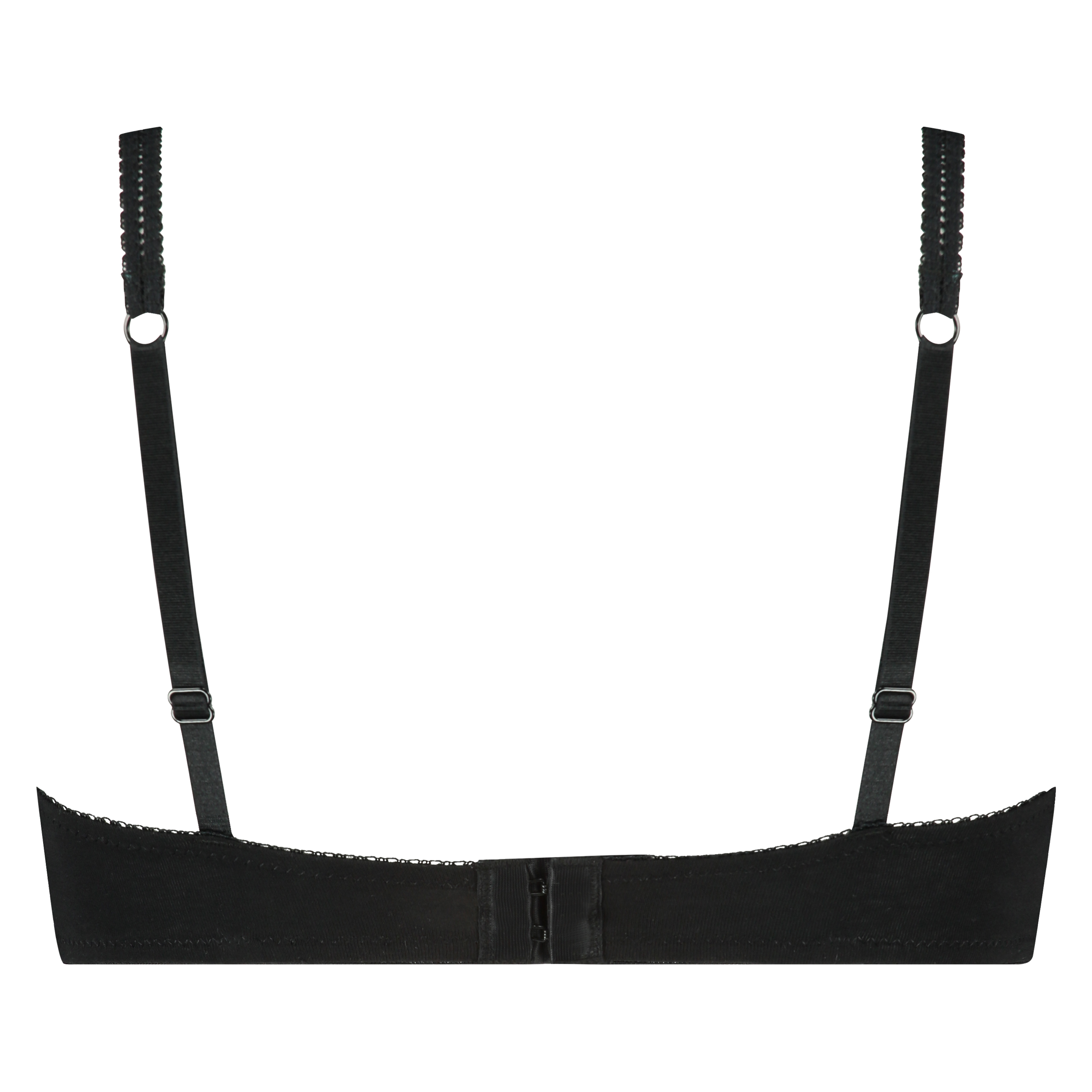 Sujetador de aros preformada de algodón Secret Lace, Negro, main