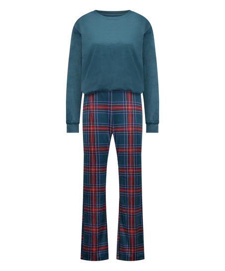 Conjunto de pijama con bolso, Azul