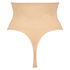 Tanga reafirmante de corte alto seamless, Beige