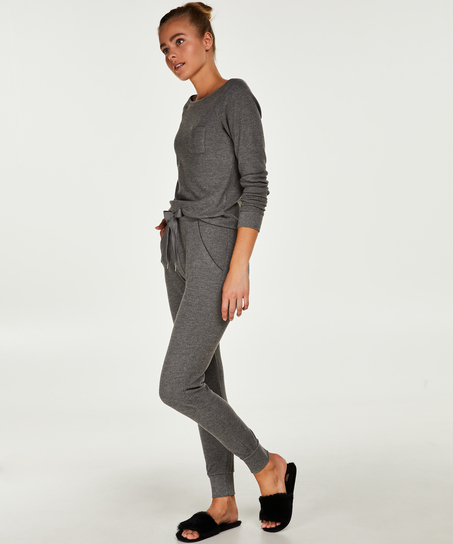 Conjunto de pijama Waffle, Gris