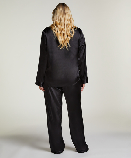 Pantalón de satén, Negro