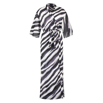 Kimono largo Zebra, Negro