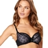 Non-padded underwired bra Elle, Negro