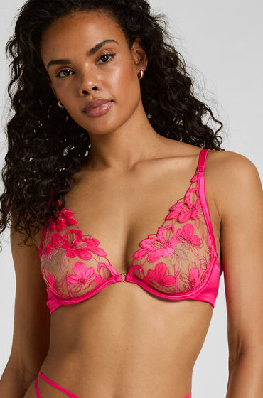 hunkemoller sujetador con aros sin relleno beatrice rosa