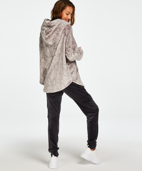 C&aacute;rdigan Flannel Fleece, Gris