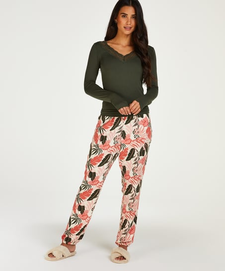 Top de pijama Jersey, Verde