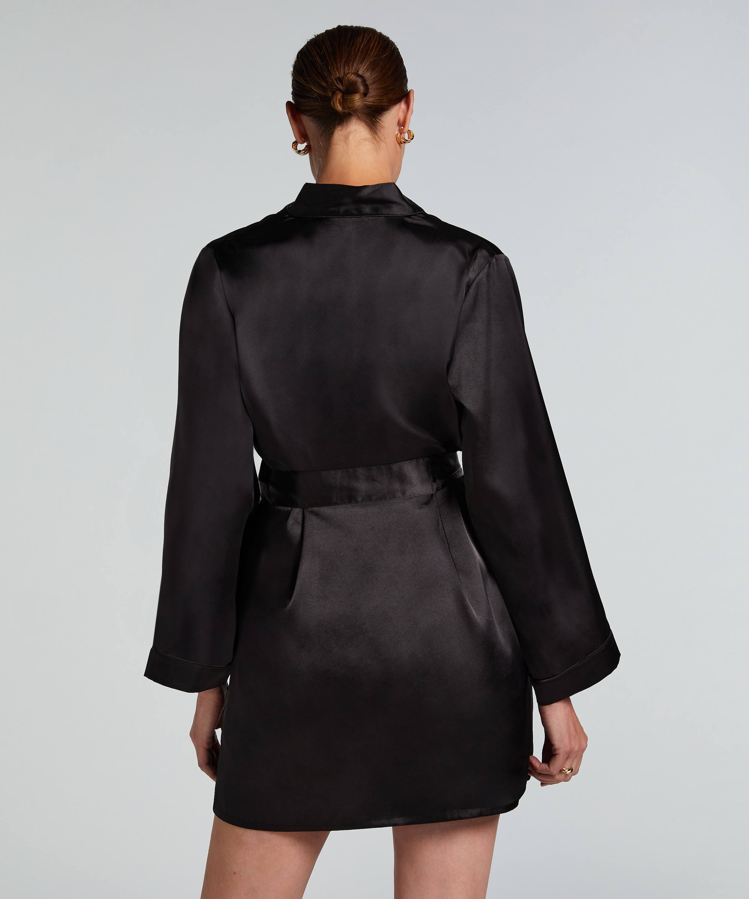 Kimono Satin, Negro, main