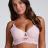 Sujetador de aros longline acolchado Juliette, Rosa