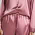 Conjunto de pijama de sat&eacute;n brillante, Rosa