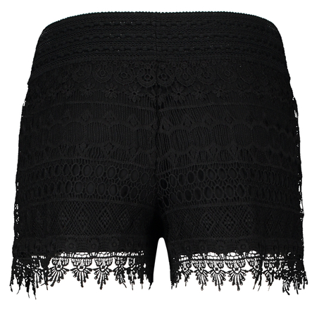 Pantalón corto Crochetta, Negro